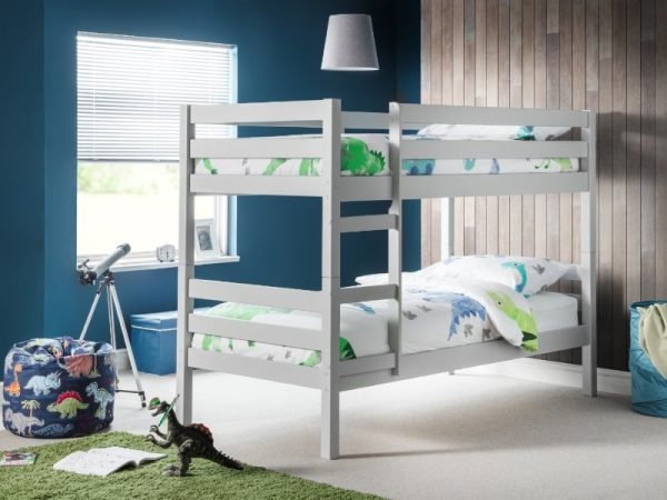 Julian Bowen Camden Bunk Bed Single Dove Grey Bunk Bed