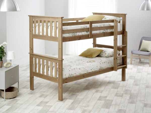 Bedmaster Carra Bunk Bed Single Pine Bunk Bed