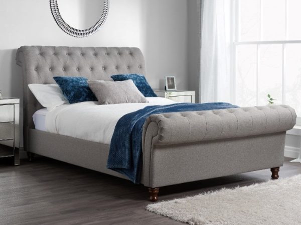 Birlea Castello Super King Grey Fabric Fabric Bed