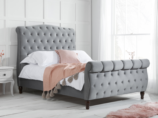 Birlea Colorado Super King Grey Fabric Bed