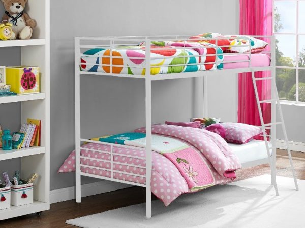 Dorel Convertible Bunk Bed Single White Bunk Bed