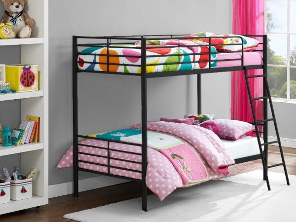 Dorel Convertible Bunk Bed Single Black Bunk Bed