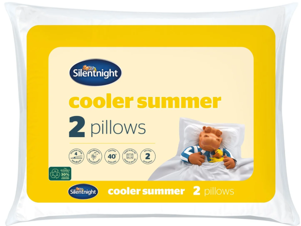 Silentnight Cooler Summer 2 Pack Fibre Filled Pillow