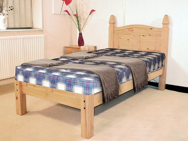 Heartlands Furniture Corona Bed Low Footend Single Pine Wooden Bed