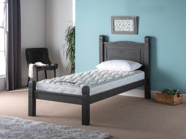 Snuggle Beds Corona Low End Single Corona Grey Wooden Bed