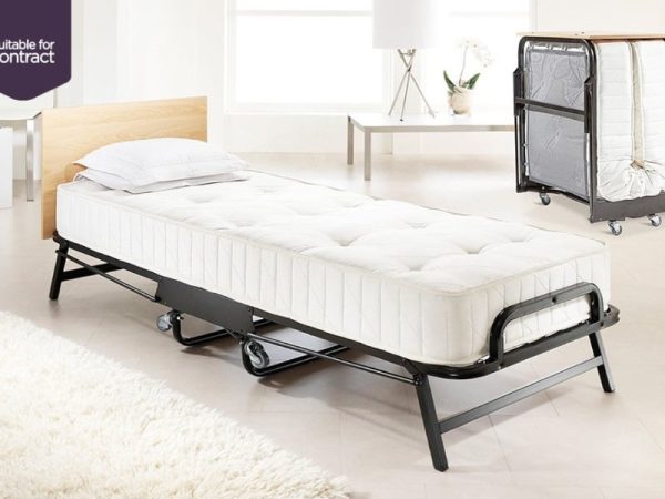 Jay Be Crown Premier Folding Bed with Deep Sprung Mattress Small Single Folding Bed