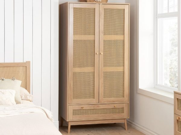 Birlea Croxley 2 Door 1 Drawer Wardrobe Oak Wardrobe