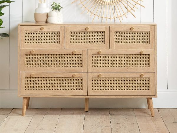 Birlea Croxley 7 Drawer Chest Oak Drawer Chest