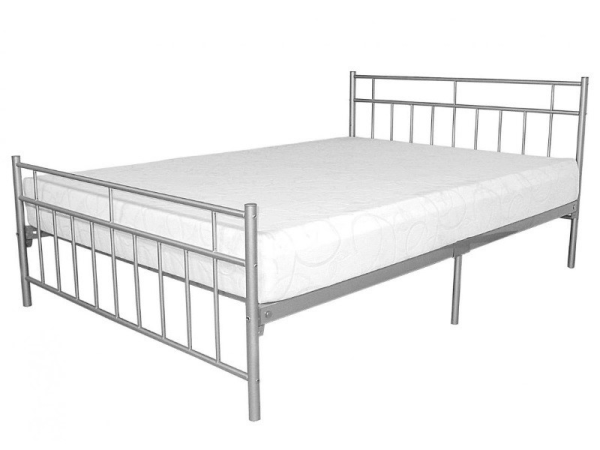 Heartlands Furniture Davina Metal Bed Silver Single Silver Metal Bed