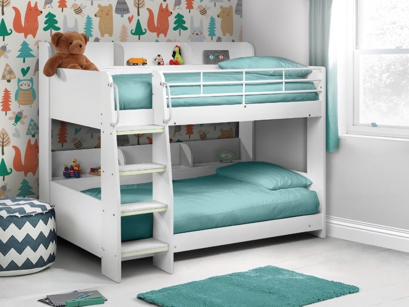 Julian Bowen Domino Bunk Bed Single White Bunk Bed