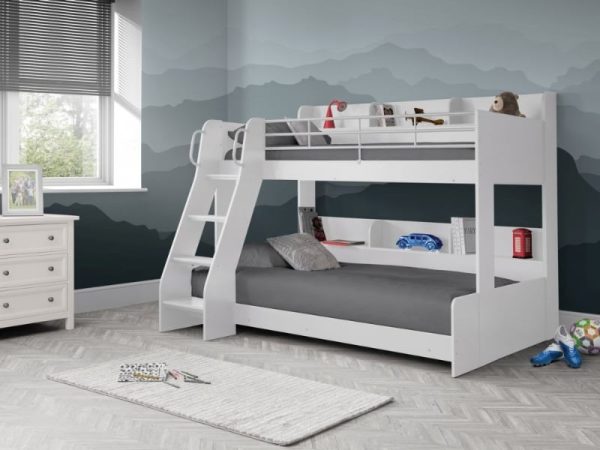 Julian Bowen Domino Triple Sleeper White Bunk Bed