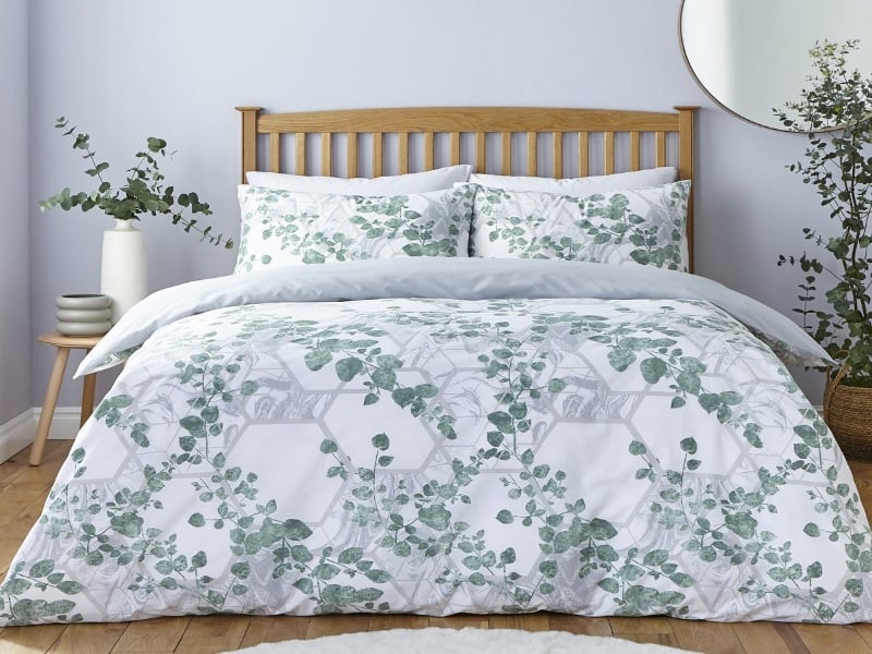 Silentnight Eco Comfort Sustainable Duvet Set Trailing Leaf Double Duvet Cover