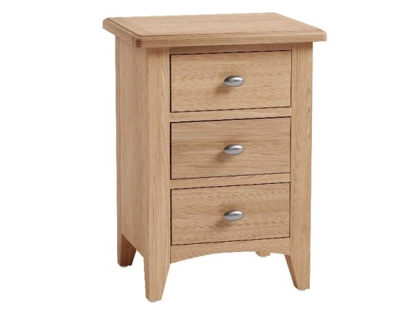 Furniture Express Gao 3 Drawer Bedside Light Oak Bedside Chest