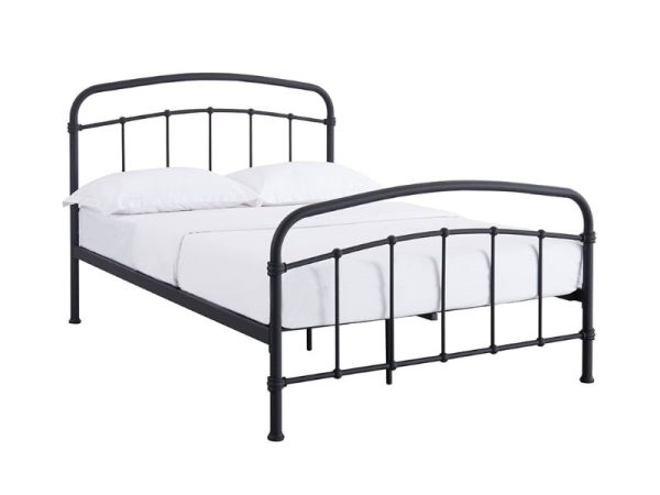 LPD Furniture Halston Black Single Black Metal Bed