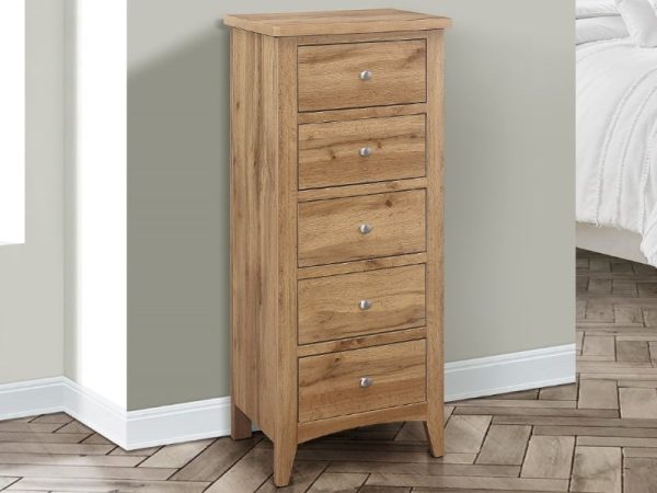 Birlea Hampstead 5 Drawer Tall Chest Drawer Chest