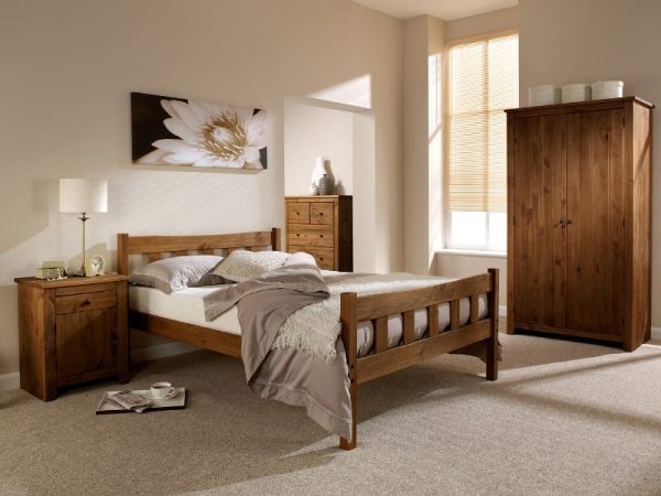 LPD Furniture Havana King Size Wooden Bed