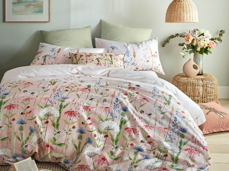 Voyage Hermione Bedding Set Petal Super King Duvet Cover