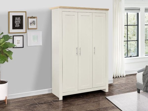 Birlea Highgate 3 Door Wardrobe Highgate Cream Wardrobe