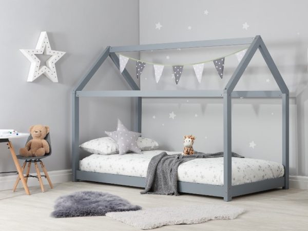 Birlea House Bed Single Grey Childrens Bed