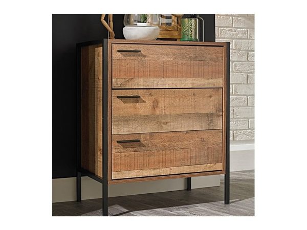 LPD Furniture Hoxton 3 Drawer Chest Drawer Chest