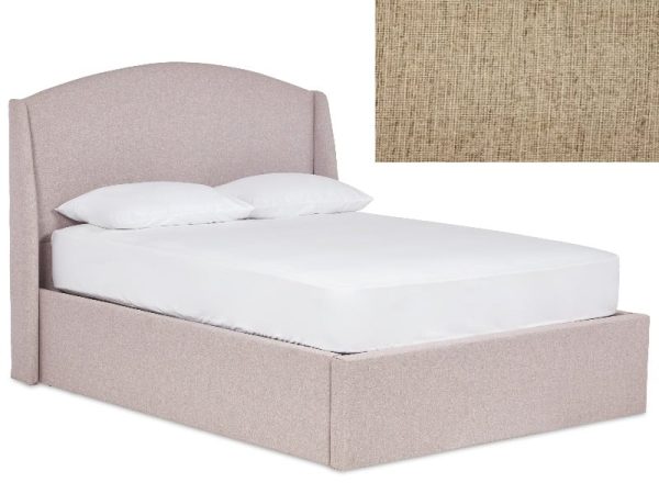 British Bed Company Primrose King Size Sparkle Latte Ottoman Bed