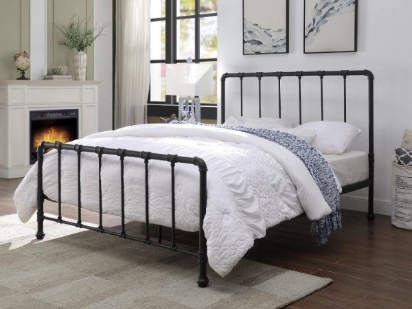 Flintshire Furniture Kinnerton Double Black Metal Metal Bed