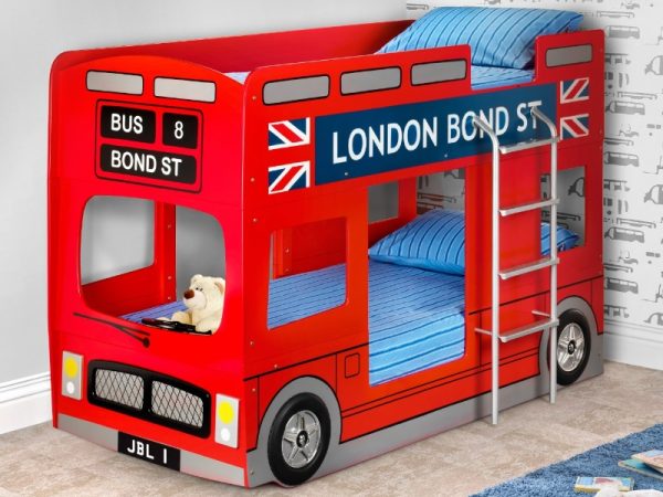 Julian Bowen London Bus Bunk Bed Single Bunk Bed