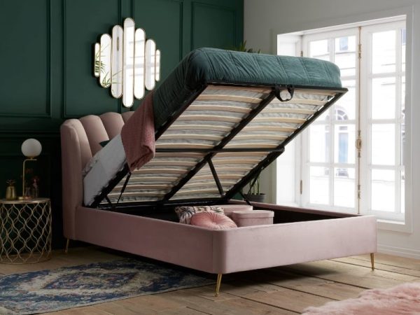 Birlea Lottie Double Pink Ottoman Bed