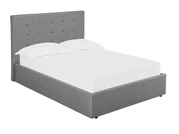 LPD Furniture Lucca Grey King Size Fabric Bed