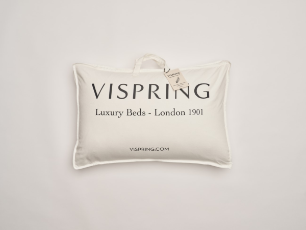 Vispring Luxury Classic Pillow Euro Duck Feather and Down 90 x 50 Feather Pillow