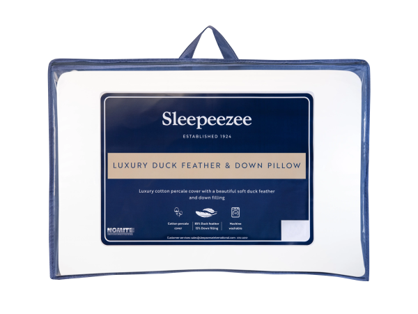 Sleepeezee Luxury Duck Feather and Down Feather Pillow