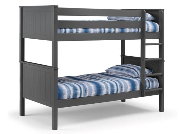 Julian Bowen Maine Bunk Bed Single Anthracite Bunk Bed