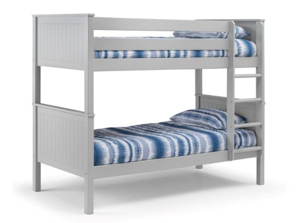 Julian Bowen Maine Bunk Bed Single Dove Grey Bunk Bed