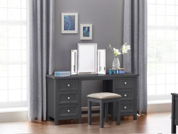 Julian Bowen Maine Dressing Table Anthracite Dressing Table