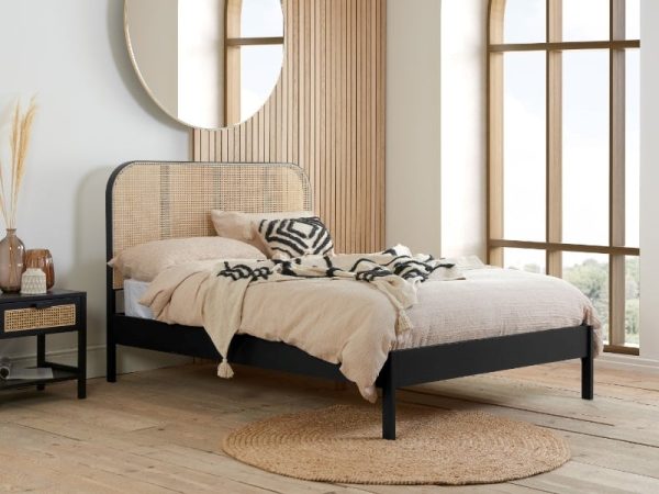 Birlea Margot Double Black Wooden Bed