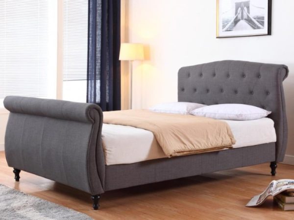 Heartlands Furniture Marianna Dark Grey King Size Fabric Bed