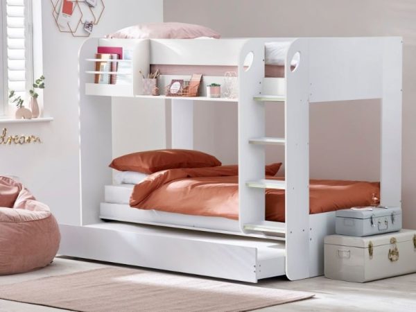 Julian Bowen Mars White Bunk Bed