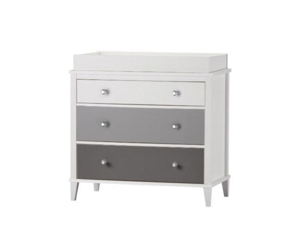 Little Seeds Monarch Hill Poppy 3DRW Changing Table Grey Grey Changing Table