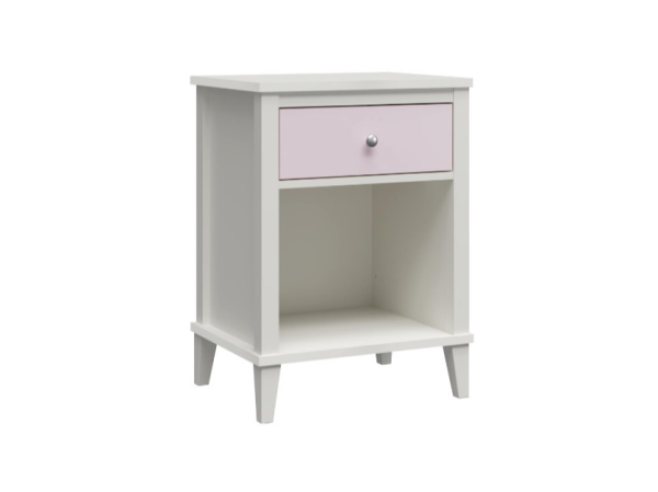 Little Seeds Monarch Hill Poppy Nightstand White and Pink White Changing Table