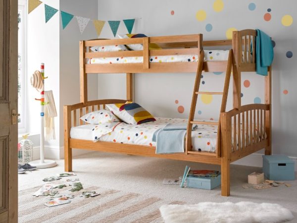 Bedmaster Mya Triple Sleeper Small Double Pine Bunk Bed