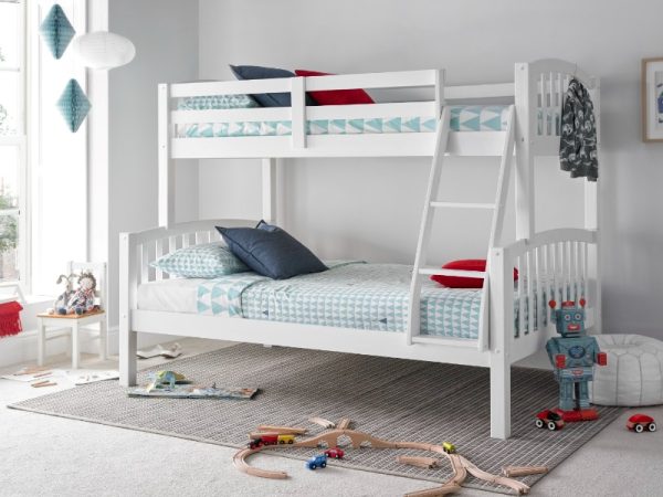 Bedmaster Mya Triple Sleeper Small Double White Bunk Bed