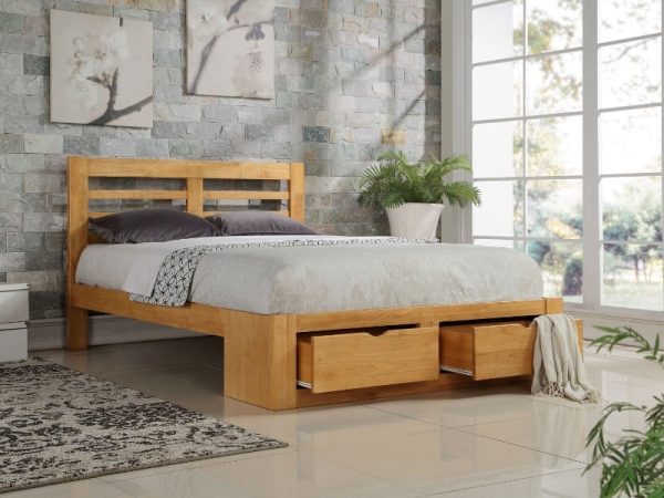 Flintshire Furniture New Bretton Bed Single Oak Wooden Bed