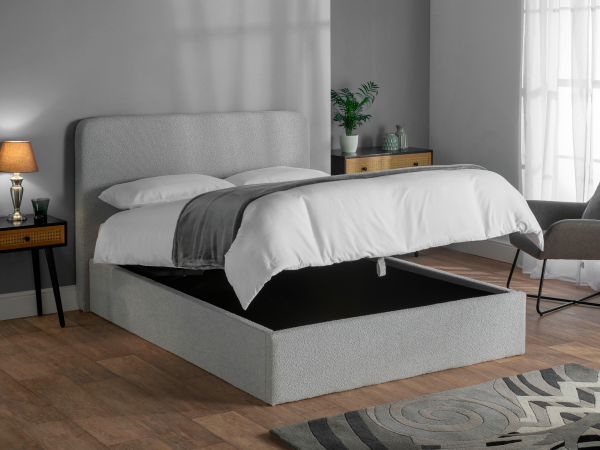 Snuggle Beds Olivia King Size Dark Grey Ottoman Bed