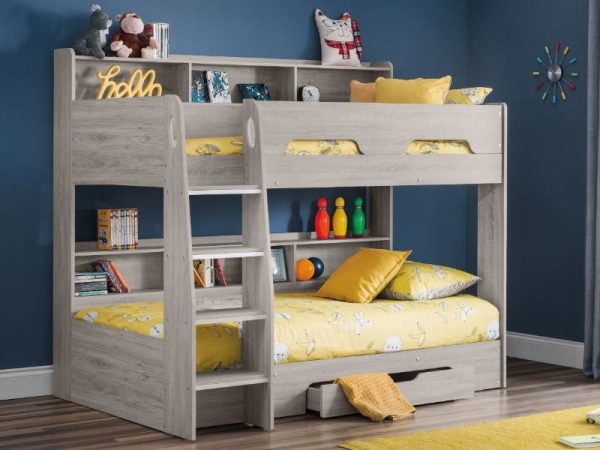 Julian Bowen Orion Bunk Bed Single Grey Oak Bunk Bed