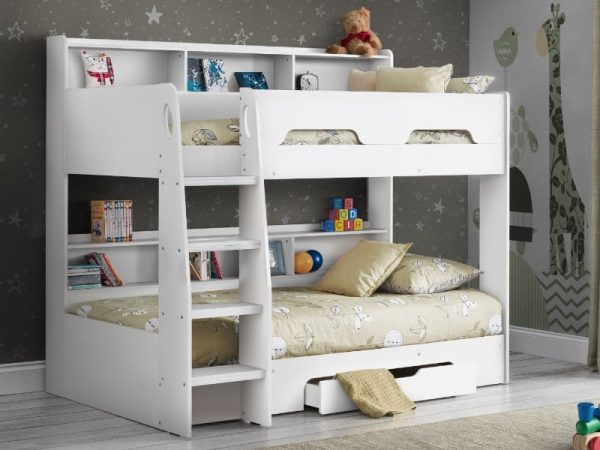 Julian Bowen Orion Bunk Bed Single White Bunk Bed