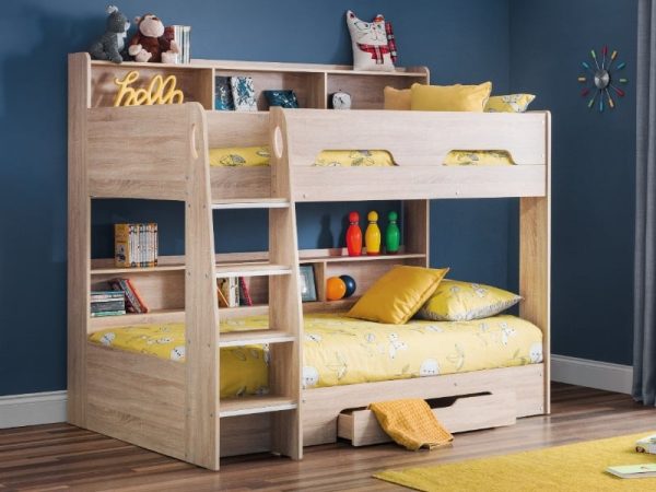 Julian Bowen Orion Bunk Bed Single Oak Bunk Bed