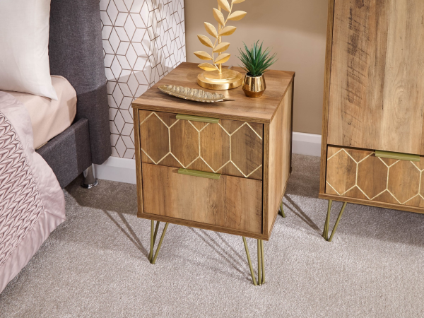 GFW Orleans 2 Drawer Bedside Bedside Chest