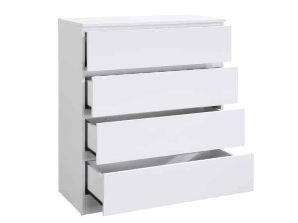 Birlea Oslo 4 Drawer Chest White Drawer Chest