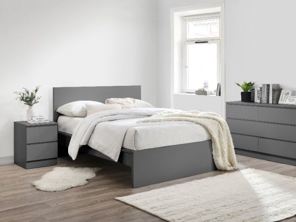 Birlea Oslo Double Grey Bed