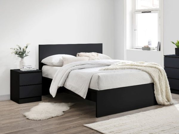 Birlea Oslo Double Black Bed